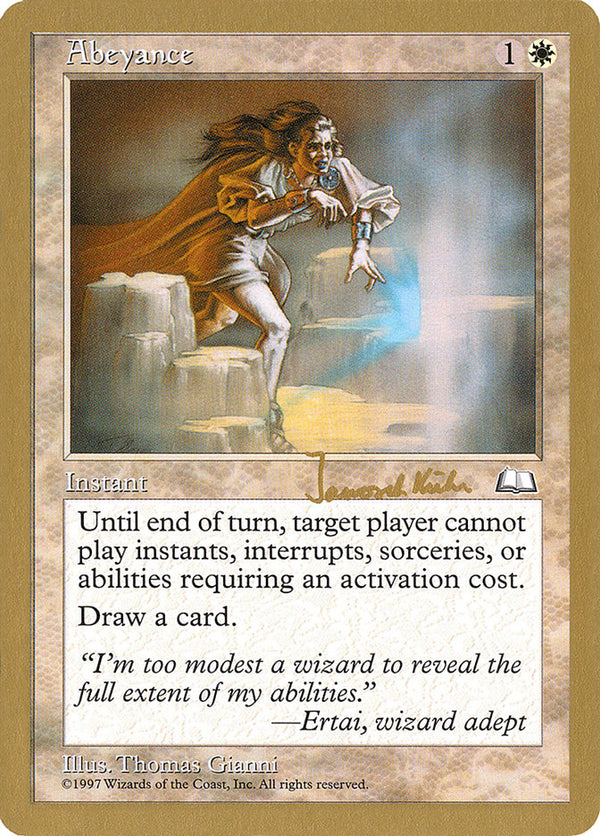 Abeyance (Janosch Kuhn) [World Championship Decks 1997] - Magic: The Gathering