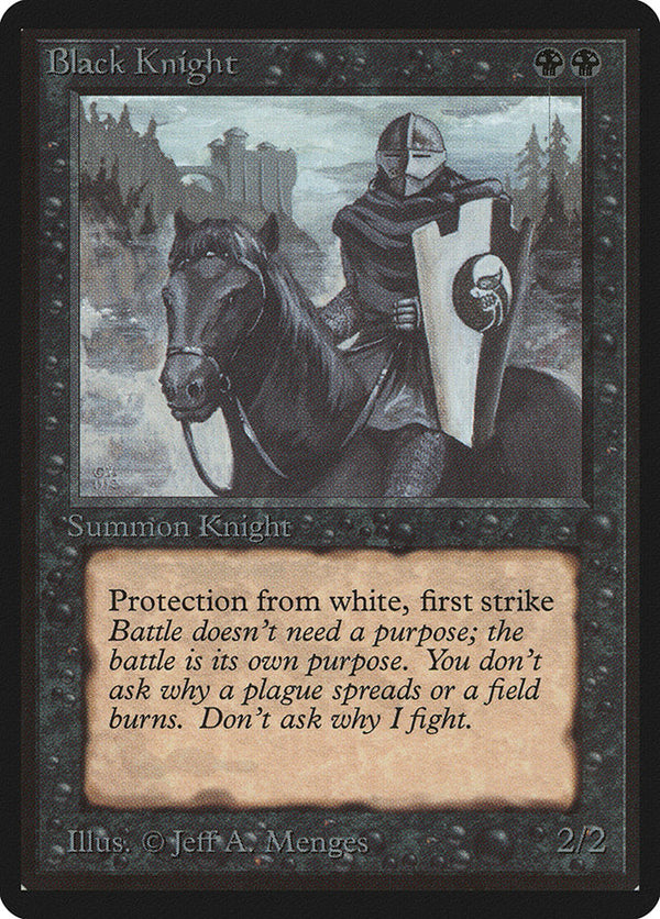 Black Knight [Beta Edition] - Magic: The Gathering
