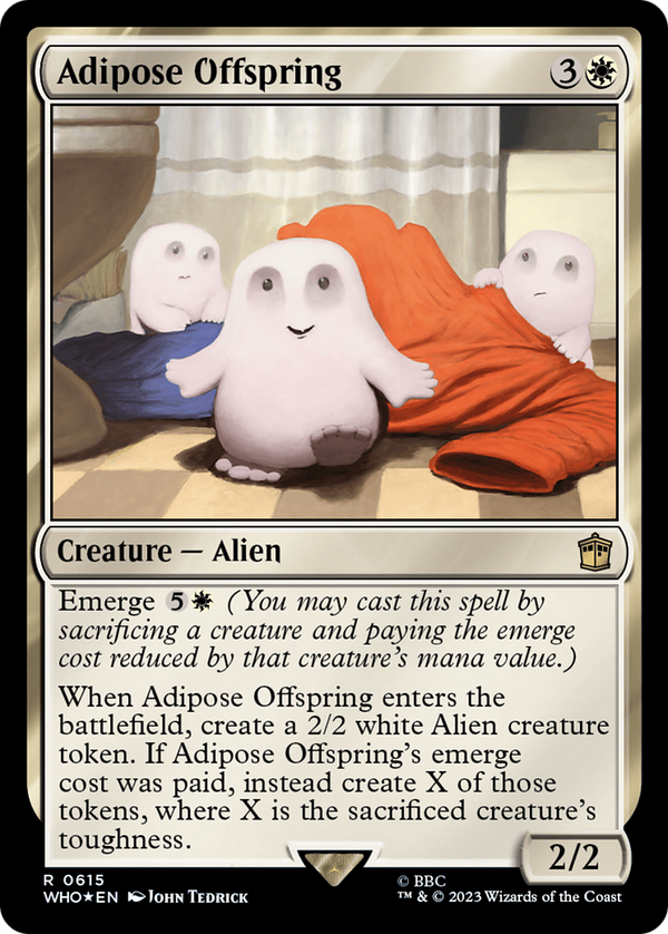 Adipose Offspring (Surge Foil) [Doctor Who] - Magic: The Gathering