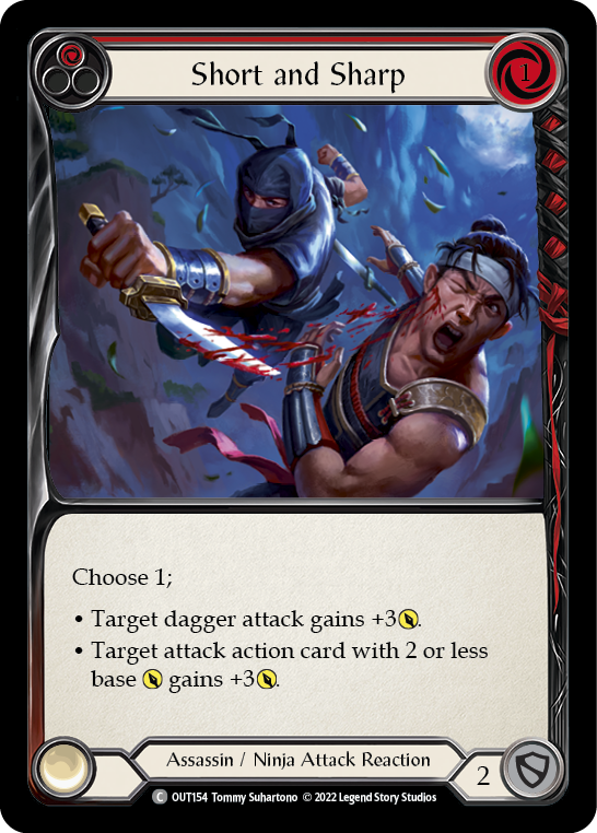 Short and Sharp (Red) [OUT154] (Outsiders)  Rainbow Foil
