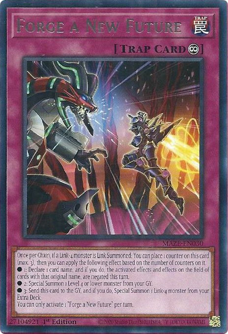 Forge a New Future [MAZE-EN030] Rare - Yu-Gi-Oh!