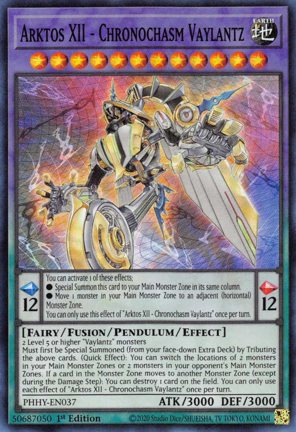Arktos XII - Chronochasm Vaylantz [PHHY-EN037] Super Rare - Yu-Gi-Oh!