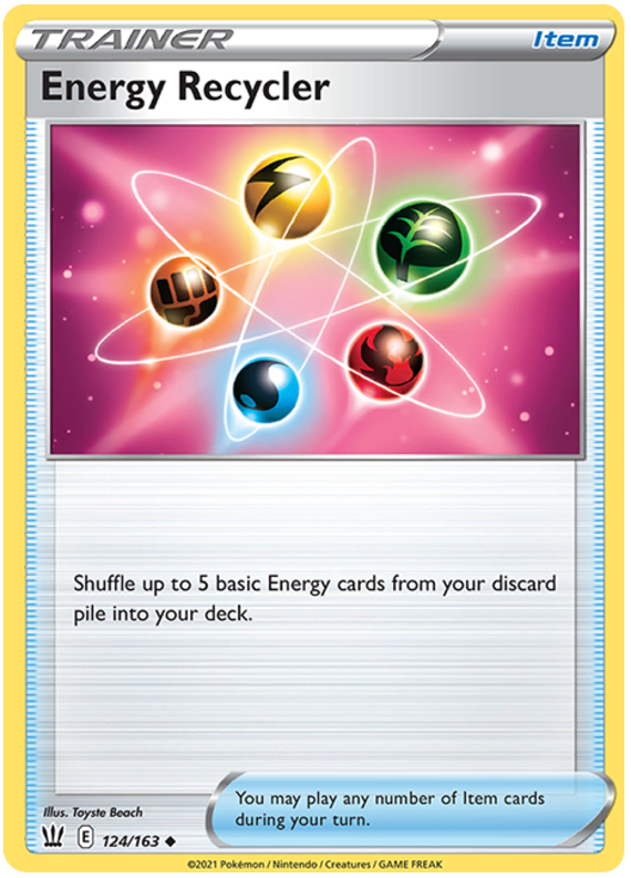 Energy Recycler (124/163) [Sword & Shield: Battle Styles] - Pokémon