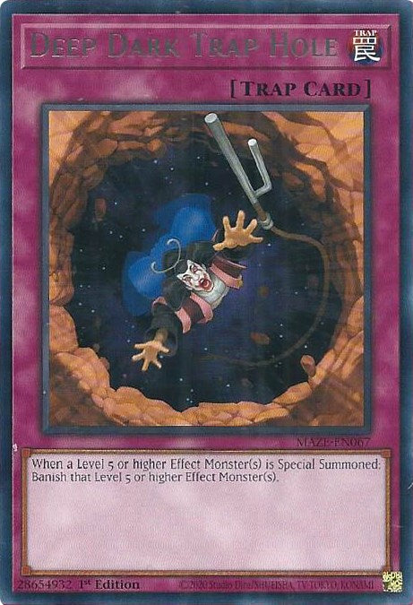 Deep Dark Trap Hole [MAZE-EN067] Rare - Yu-Gi-Oh!