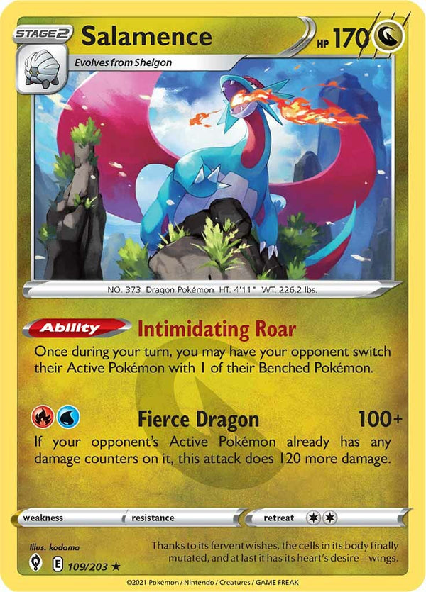 Salamence (109/203) [Sword & Shield: Evolving Skies] - Pokémon