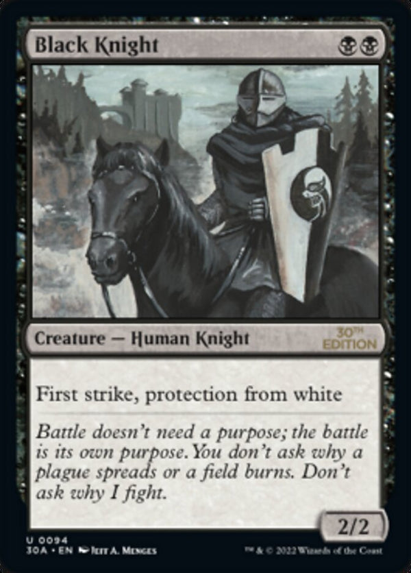 Black Knight [30th Anniversary Edition] - Magic: The Gathering