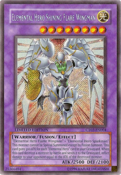 Elemental HERO Shining Flare Wingman (CT03-EN004) [Secret Rare] - Yu-Gi-Oh!