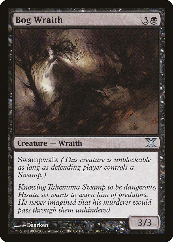 Bog Wraith [Tenth Edition] - Magic: The Gathering
