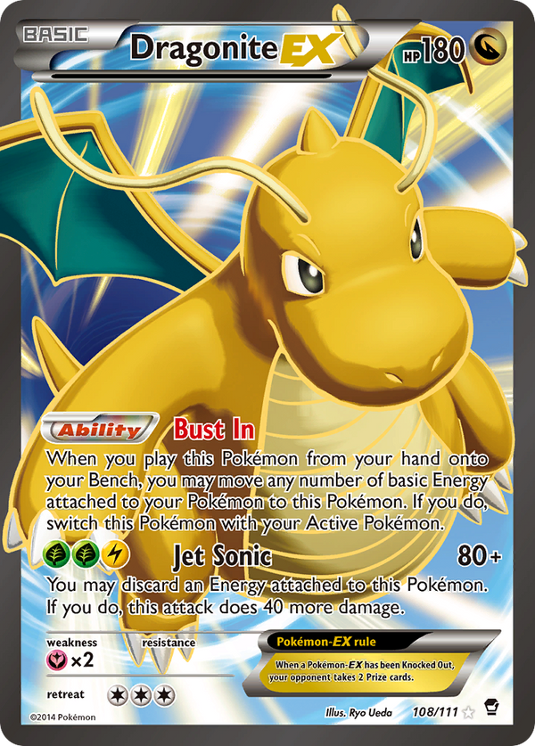 Dragonite EX (108/111) [XY: Furious Fists] - Pokémon
