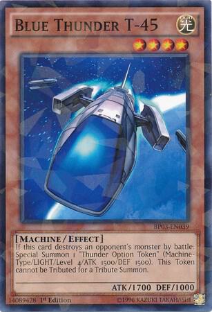 Blue Thunder T-45 (Shatterfoil) (BP03-EN039) [Shatterfoil Rare] - Yu-Gi-Oh!