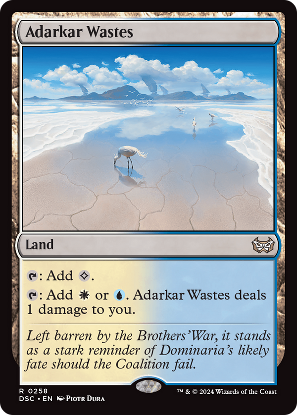 Adarkar Wastes [Duskmourn: House of Horror Commander] - Magic: The Gathering