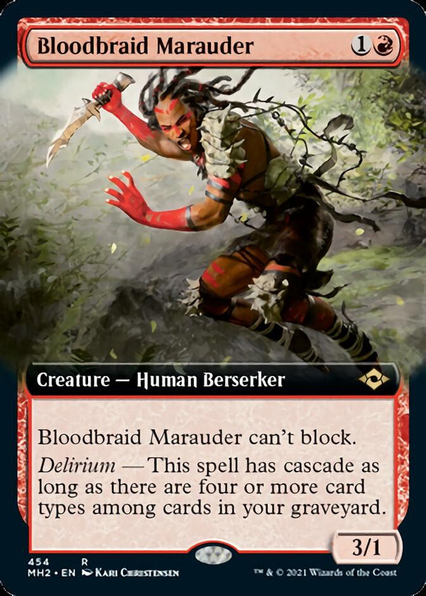 Bloodbraid Marauder (Extended Art) [Modern Horizons 2] - Magic: The Gathering