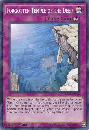 Forgotten Temple of the Deep (Shatterfoil) (BP03-EN216) [Shatterfoil Rare] - Yu-Gi-Oh!