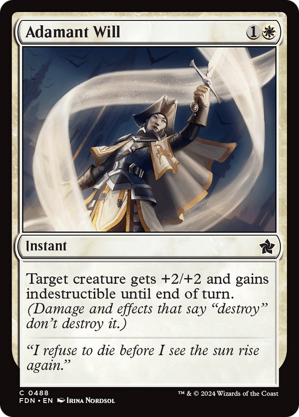 Adamant Will [Foundations] - Magic: The Gathering
