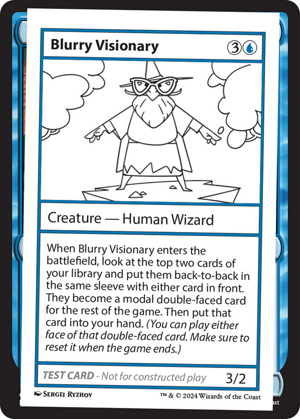 Blurry Visionary [Mystery Booster 2 Playtest Cards] - Magic: The Gathering