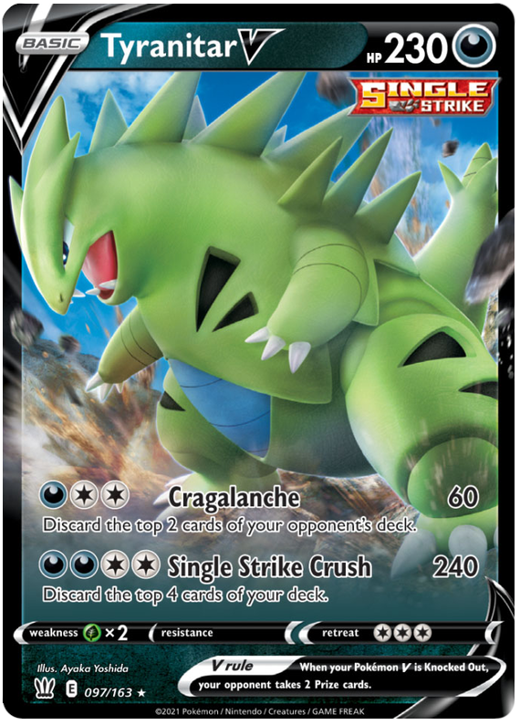 Tyranitar V (097/163) [Sword & Shield: Battle Styles] - Pokémon