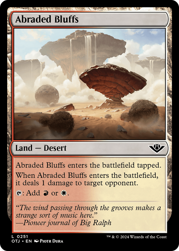 Abraded Bluffs [Outlaws of Thunder Junction] - Magic: The Gathering