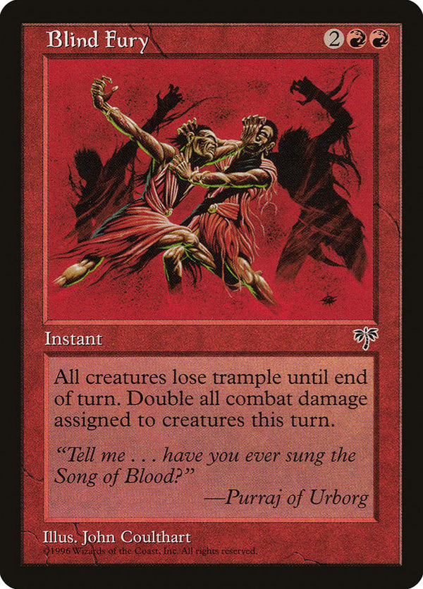 Blind Fury [Mirage] - Magic: The Gathering