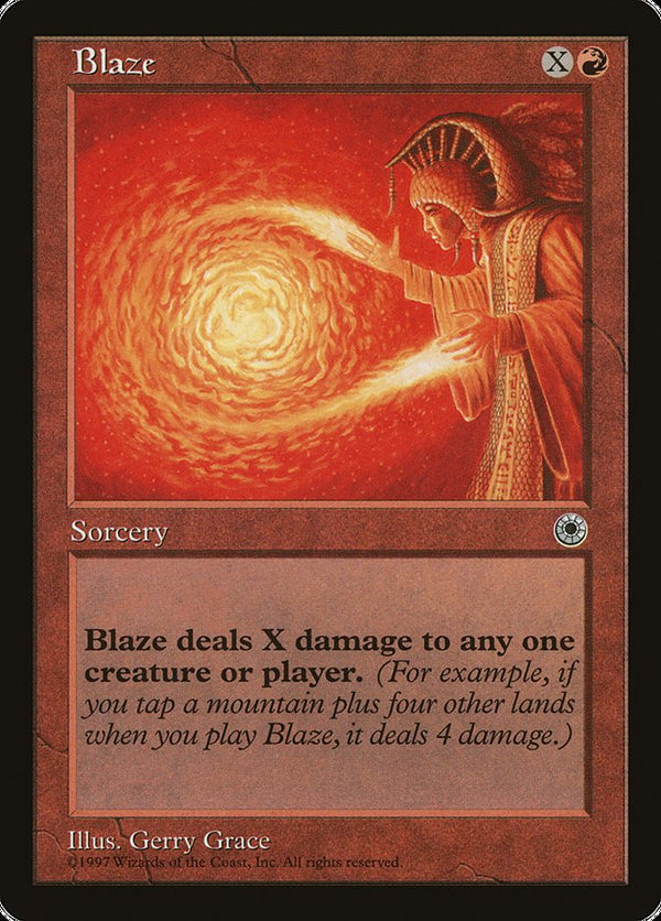 Blaze (No Flavor Text) [Portal] - Magic: The Gathering