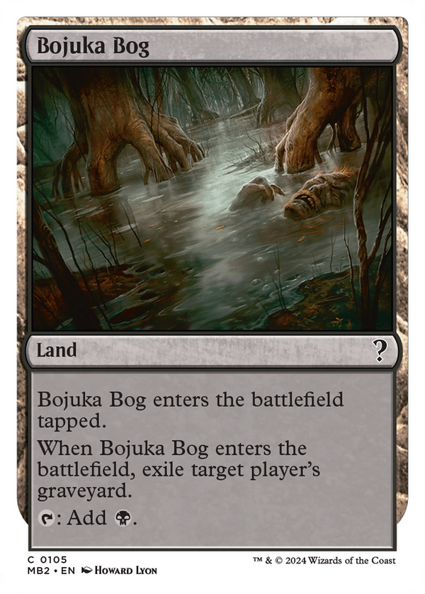 Bojuka Bog (White Border) [Mystery Booster 2] - Magic: The Gathering