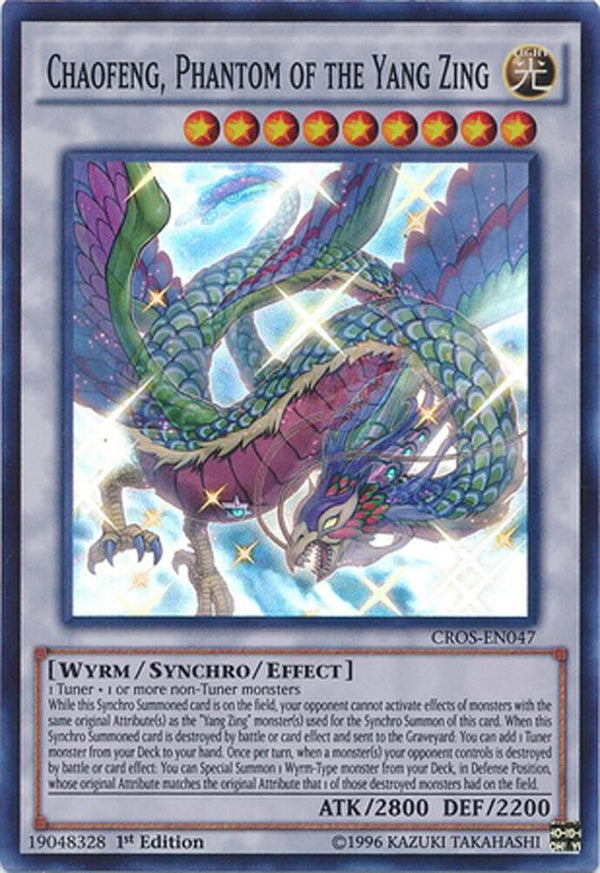 Chaofeng, Phantom of the Yang Zing (CROS-EN047) [Super Rare] - Yu-Gi-Oh!