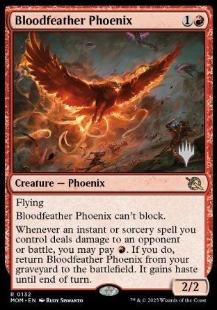 Bloodfeather Phoenix (Promo Pack) [March of the Machine Promos] - Magic: The Gathering