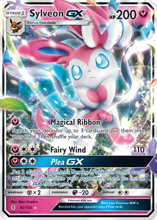 Sylveon GX (92/145) [Sun & Moon: Guardians Rising] - Pokémon