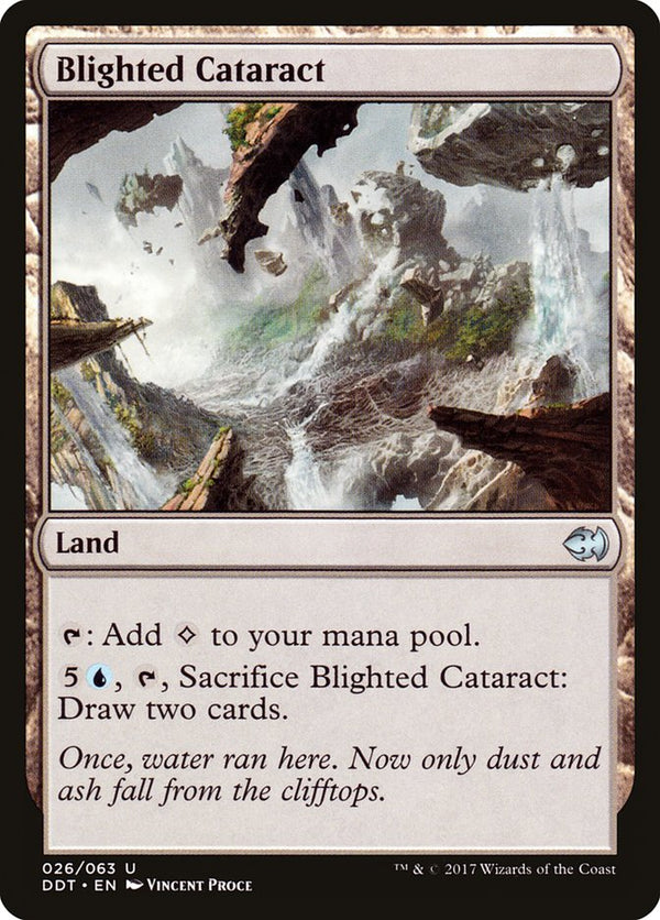 Blighted Cataract [Duel Decks: Merfolk vs. Goblins] - Magic: The Gathering