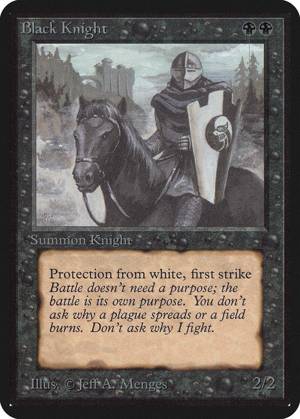 Black Knight [Alpha Edition] - Magic: The Gathering