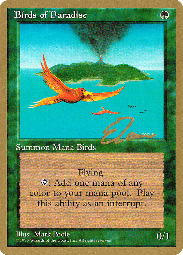 Birds of Paradise (Eric Tam) [Pro Tour Collector Set] - Magic: The Gathering