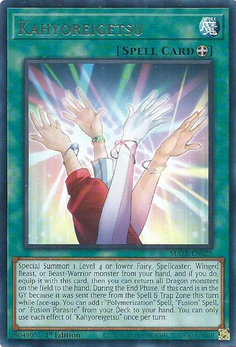 Kahyoreigetsu [MAZE-EN025] Rare - Yu-Gi-Oh!
