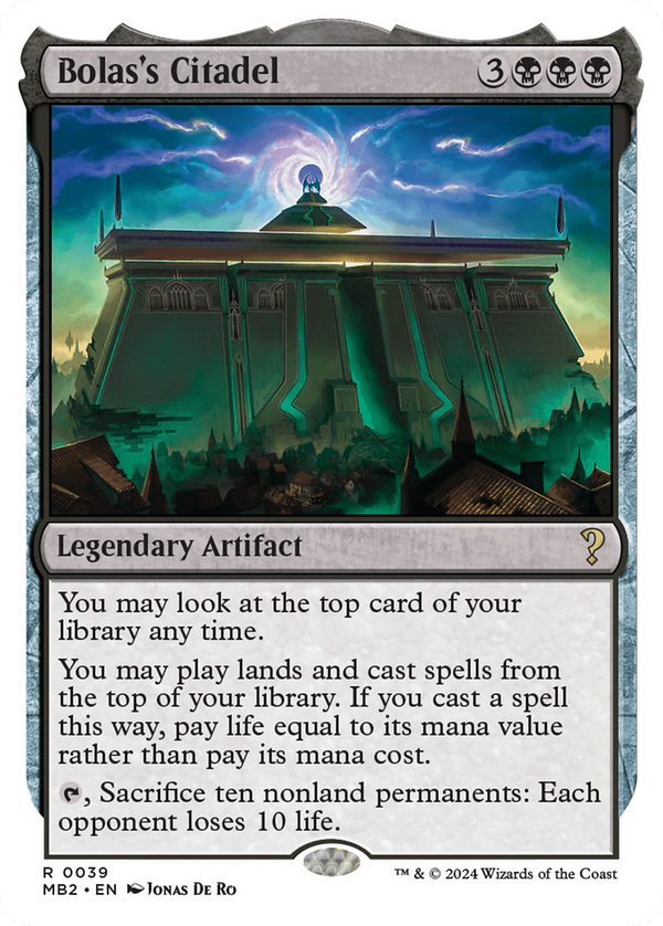 Bolas's Citadel (White Border) [Mystery Booster 2] - Magic: The Gathering