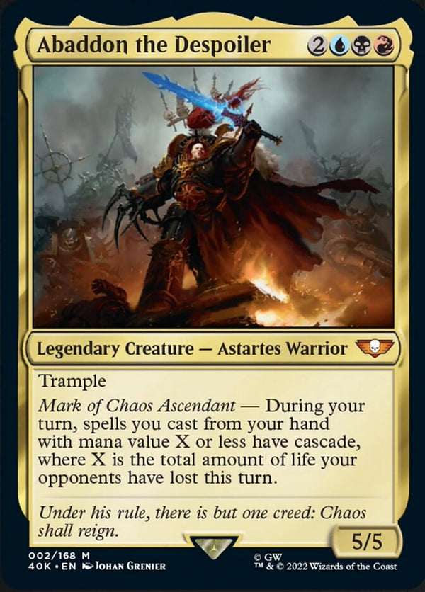 Abaddon the Despoiler (Surge Foil) [Warhammer 40,000] - Magic: The Gathering