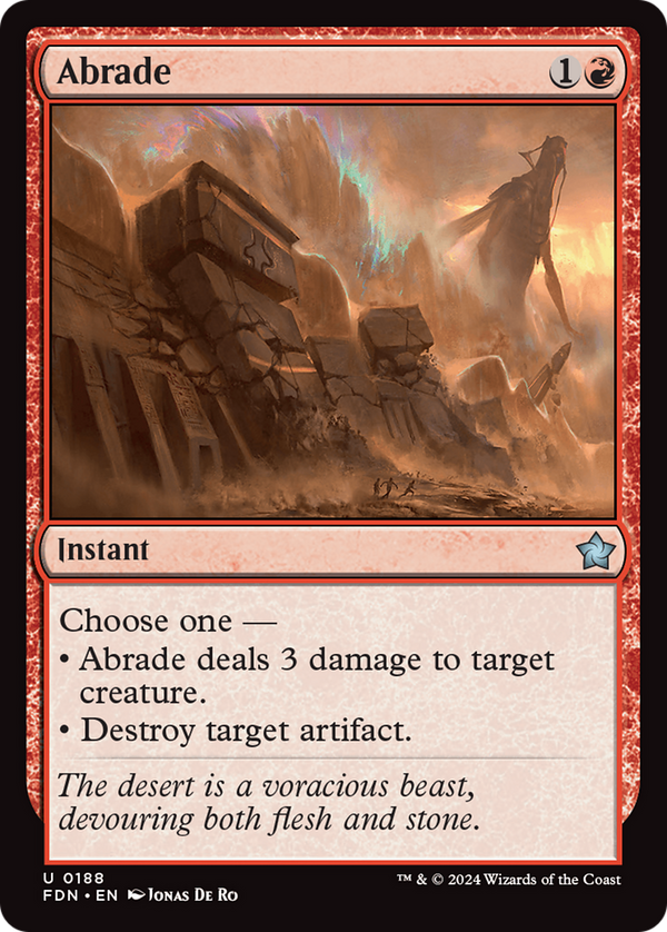 Abrade [Foundations] - Magic: The Gathering