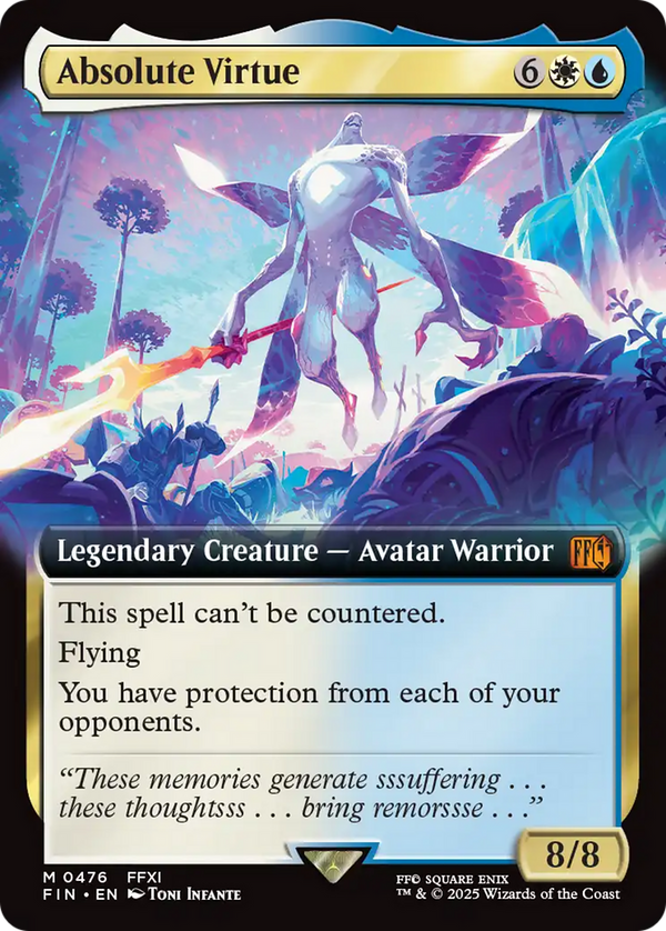 Absolute Virtue (Extended Art) [FINAL FANTASY] - Magic: The Gathering