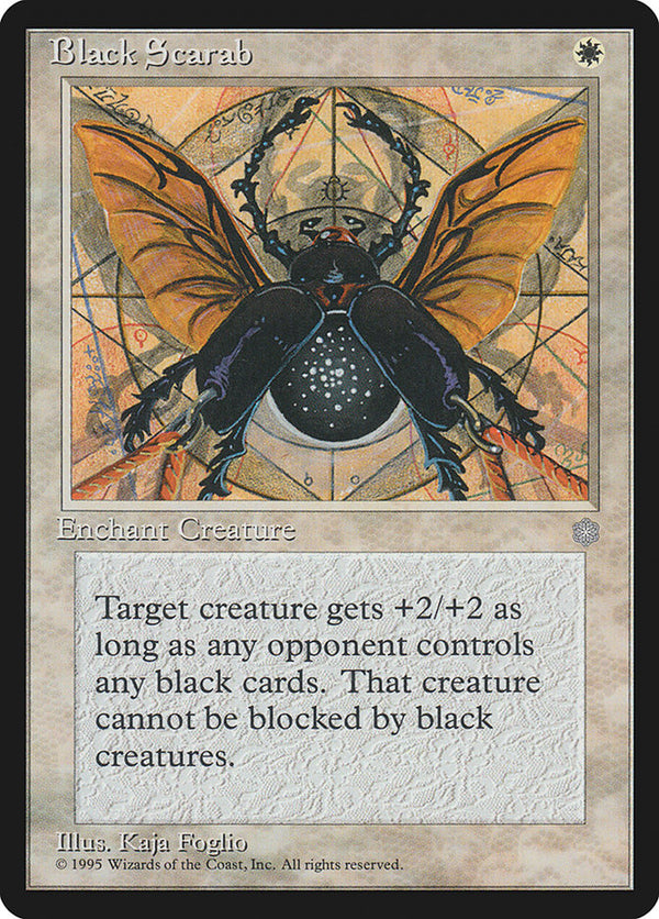 Black Scarab [Ice Age] - Magic: The Gathering