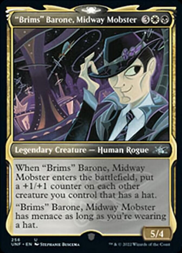 "Brims" Barone, Midway Mobster (Showcase) [Unfinity] - Magic: The Gathering