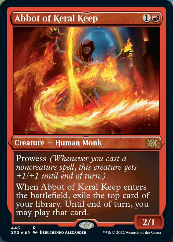 Abbot of Keral Keep (Foil Etched) [Double Masters 2022] - Magic: The Gathering