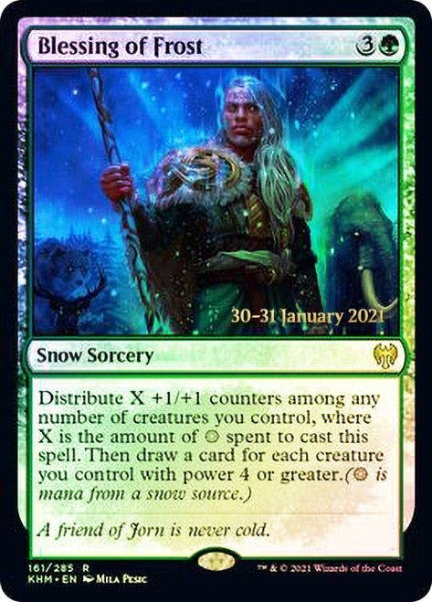 Blessing of Frost [Kaldheim Prerelease Promos] - Magic: The Gathering