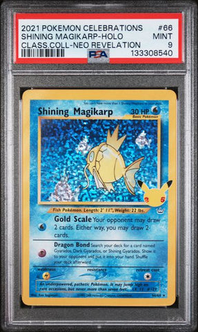 Shining Magikarp (66/64) [Celebrations Classic Collection] Graded PSA 9