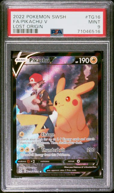 Pikachu V (TG16/TG30) [Sword & Shield: Lost Origin] Graded PSA 9