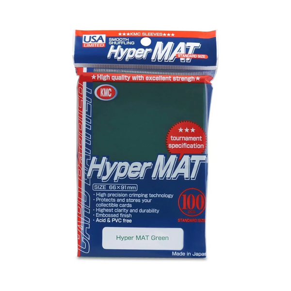 KMC Standard Size 100ct - Hyper Mat Green - Accessories