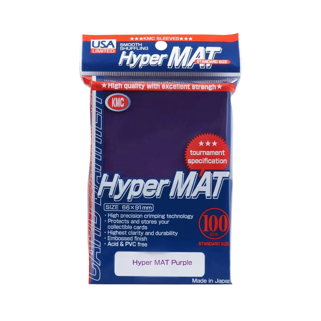 KMC Standard Size 100ct - Hyper Mat Purple