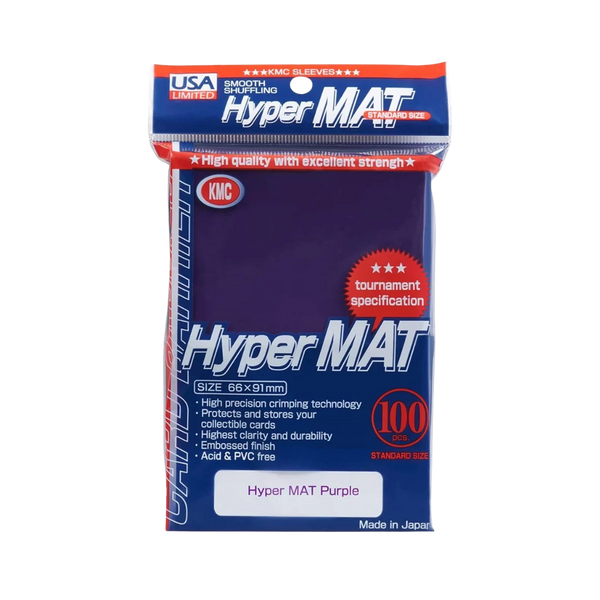 KMC Standard Size 100ct - Hyper Mat Purple - Accessories