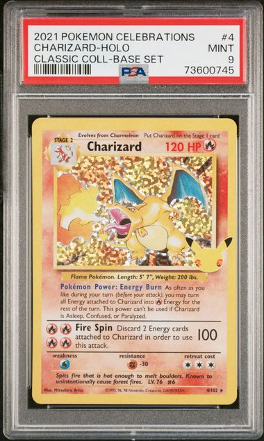 Charizard (4/102) [Celebrations: 25th Anniversary - Classic Collection] Graded PSA 9