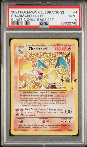 Charizard (4/102) [Celebrations: 25th Anniversary - Classic Collection] Graded PSA 9