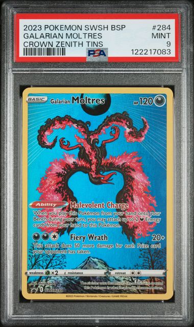 Galarian Moltres (SWSH284) [Sword & Shield: Crown Zenith] Graded PSA 9