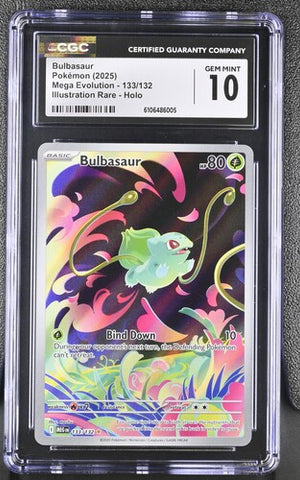 Bulbasaur (133/132) [Mega Evolution] Graded CGC 10