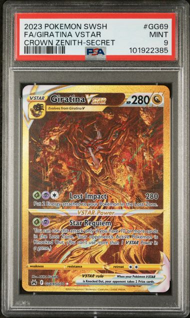 Giratina Vstar (GG69/GG70) [Sword & Shield: Crown Zenith] Graded PSA 9
