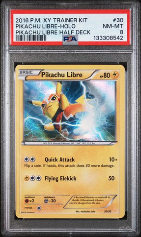 Pikachu Libre (30/30) [XY Trainer Kit: Pikachu Libre & Suicune] Graded PSA 8